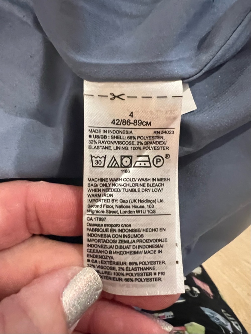 Banana Republic One-Shoulder Chambray Dress in Light Blue - Picture 11 of 13